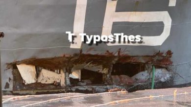 Ρήγμα στο ιστορικό αντιτορπιλικό «Βέλος» λόγω των θυελλωδών ανέμων στη Θεσσαλονίκη