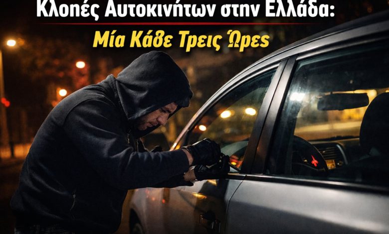 Κλοπές Αυτοκινήτων στην Ελλάδα: Ένα όχημα κάθε τρεις ώρες εξαφανίζεται 20260224 165008